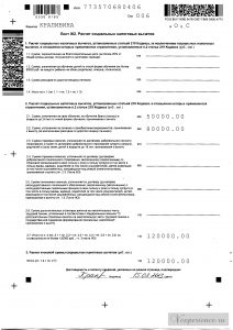 Налоговая декларация по налогу на доходу физических лиц форма 3 НДФЛ 6 стр