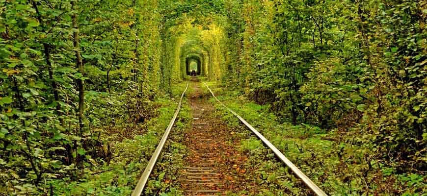 Клевань, Украина, Туннель любви